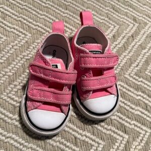 Size 3 Baby/Toddler Pink Converse Sneakers